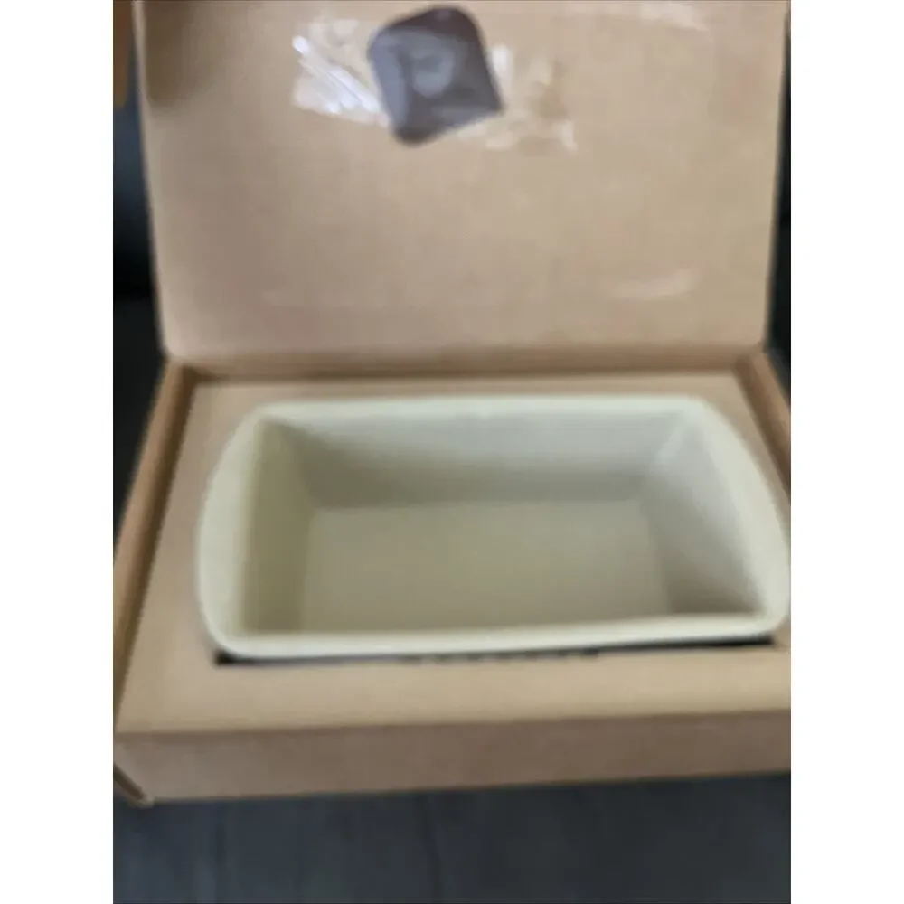 The Pampered Chef Stoneware Mini Loaf Pan Classics Collection 1417 never used